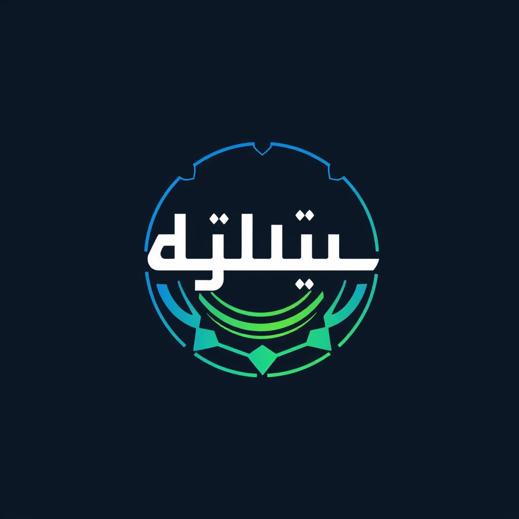 A modern and sleek logo design for a Twitter platform called 'Ro'ad Al-Mustaqbal' (which means 'Future Pioneers' in Arabic)