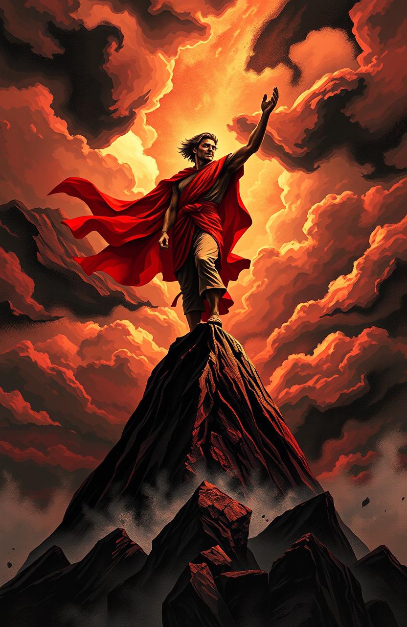 A powerful and striking artistic representation of Friedrich Nietzsche's concept of 'Will to Power