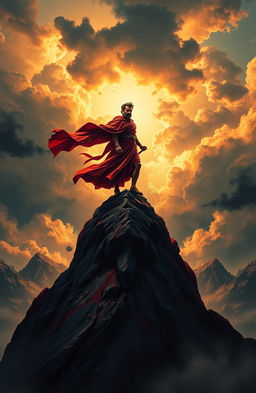 A powerful and striking artistic representation of Friedrich Nietzsche's concept of 'Will to Power