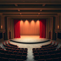A classic amphitheater featuring a flat floor and an elegantly simple design