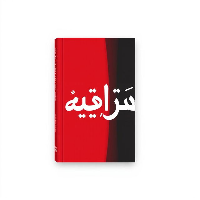 A book cover design featuring a striking red and black color scheme