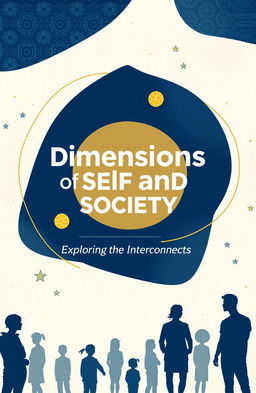 A cover page design for a book titled "Dimensions of Self and Society"