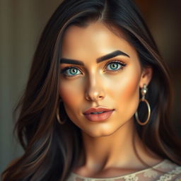 A stunning portrait of Deva Cassel, showcasing her elegant features and captivating beauty