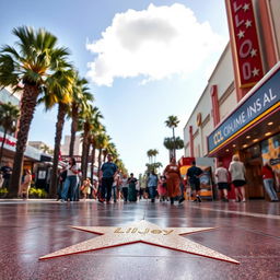 A star on Hollywood Boulevard featuring the name 'LilJey', surrounded by the iconic Hollywood scenery