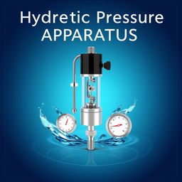 A stylish and modern cover design featuring a hydrostatic pressure measuring device, specifically the Armfield F1-12 hydrostatic pressure apparatus