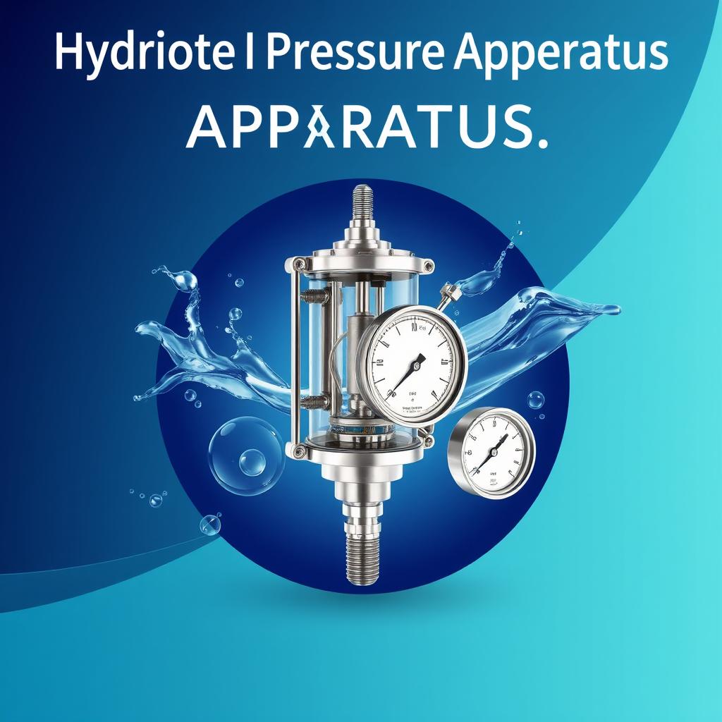 A stylish and modern cover design featuring a hydrostatic pressure measuring device, specifically the Armfield F1-12 hydrostatic pressure apparatus