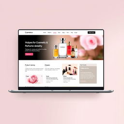 Develop an internal corporate intranet for a cosmetics and perfumes company, featuring a contemporary and user-friendly interface