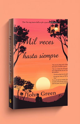 A book cover design for 'Mil veces hasta siempre' by John Green