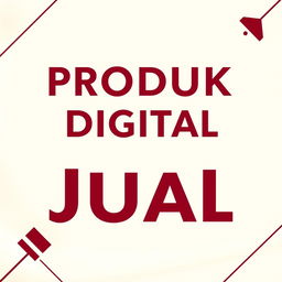 A modern digital product cover featuring the bold title 'Produk Digital Siap Jual' prominently displayed