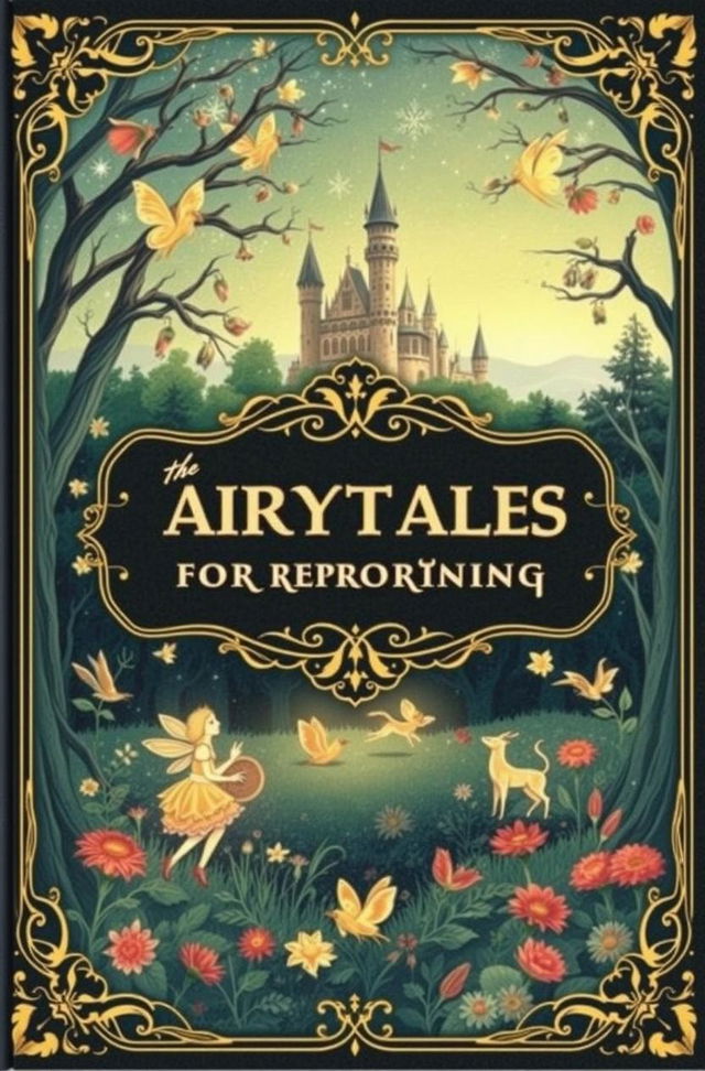 A whimsical book cover design for 'Fairytales for Reparenting Volume Two'