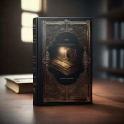 A high-quality digital art image that depicts the cover of a book