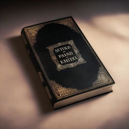 A high-quality digital art image that depicts the cover of a book