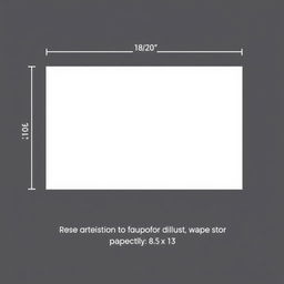 Resize an existing picture to the dimensions of long bond paper, which is 8