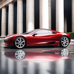 An ultra high-resolution photograph of a luxury car, likely a high-end sports car or a custom-built vehicle, reflecting the concept of a one million dollar price tag