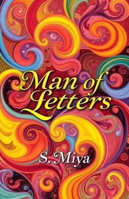 A vibrant and colorful poetry book cover featuring swirling patterns and abstract designs