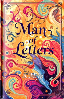 A vibrant and colorful poetry book cover featuring swirling patterns and abstract designs