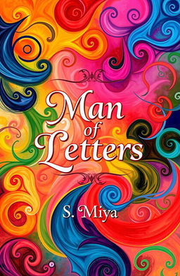 A vibrant and colorful poetry book cover featuring swirling patterns and abstract designs