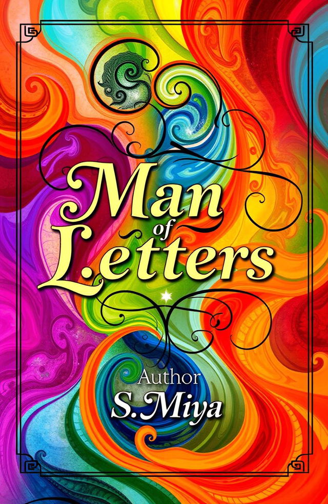 A vibrant and colorful poetry book cover featuring swirling patterns and abstract designs