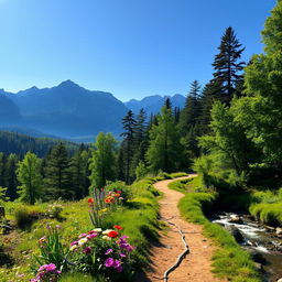 A serene landscape representing 'The Path to Patience, Control, and Better Decisions'