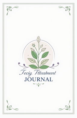 A visually appealing cover page for a daily treatment book, featuring a calming and inviting design