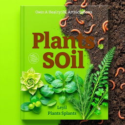A visually striking book cover for a practical book on plants and soil