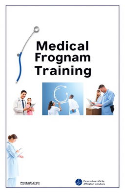 A professionally designed cover page for a medical training program, featuring a sleek and modern design