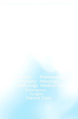 A cover page design for a medical training program featuring an elegant and professional layout
