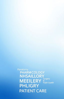 A cover page design for a medical training program featuring an elegant and professional layout
