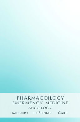 An elegant and professional cover page for a medical training program, featuring a clean layout with ample space at the top for a header