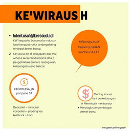 Pengertian kewirausahaan adalah kemampuan dan kemauan individu atau sekelompok orang untuk mengambil risiko dalam menciptakan, mengembangkan, dan mengelola usaha atau bisnis baru