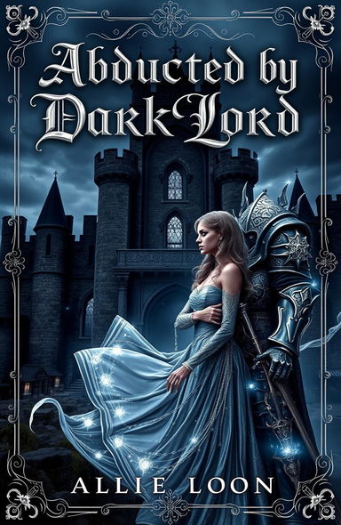 A captivating book cover for a historical fantasy novel titled 'Abducted by Dark Lord'