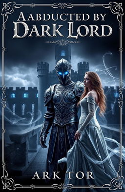 A captivating book cover for a historical fantasy novel titled 'Abducted by Dark Lord'