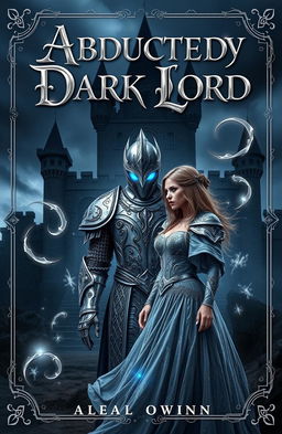 A captivating book cover for a historical fantasy novel titled 'Abducted by Dark Lord'