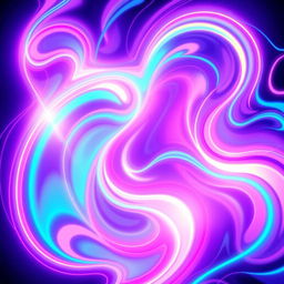 A vibrant neon-themed wallpaper featuring swirling patterns of electric blues, pinks, and purples creating a luminous, dynamic background
