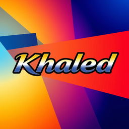 A vibrant and engaging profile picture featuring the name 'Khaled' stylishly integrated into the design