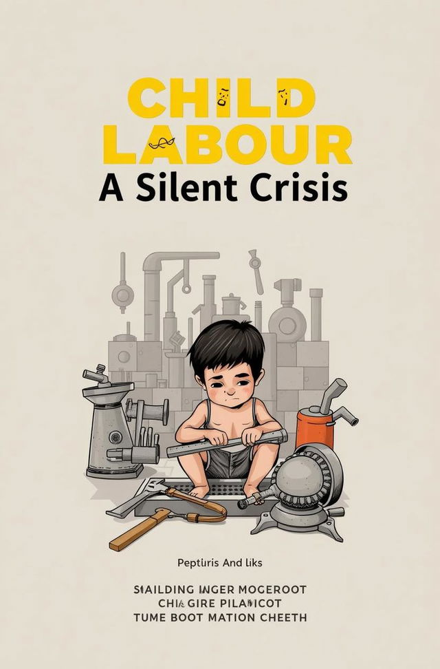 A powerful illustration highlighting the theme of child labor