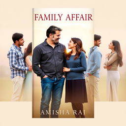 A touching book cover for 'FAMILY AFFAIR' by Amisha Rai