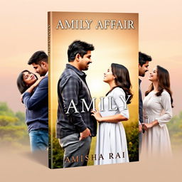 A touching book cover for 'FAMILY AFFAIR' by Amisha Rai