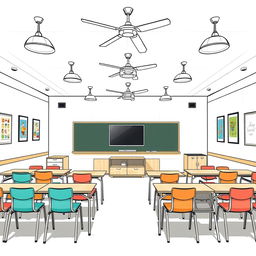A sketch of an aesthetically pleasing classroom