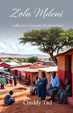 An African township in Botswana, showcasing vibrant community life and resilience