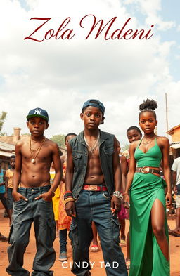 An African township in Botswana, capturing the essence of survival