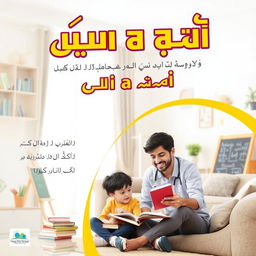 A visually appealing poster advertising home tuition services, featuring bold and attractive Urdu text that reads 'ہوم ٹیوٹوریل سروسز'