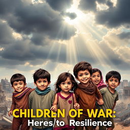 A powerful poster depicting the impact of war on children