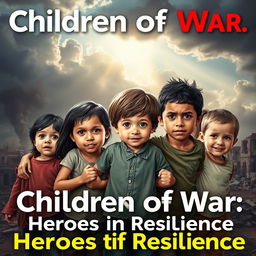 A powerful poster depicting the impact of war on children