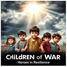 A powerful poster depicting the impact of war on children