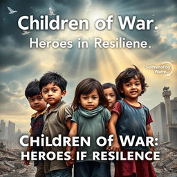 A powerful poster depicting the impact of war on children