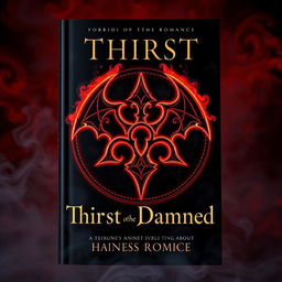 A striking book cover design featuring a dark, mystical ancient vampire sigil glowing with red and gold accents