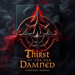 A striking book cover design featuring a dark, mystical ancient vampire sigil glowing with red and gold accents