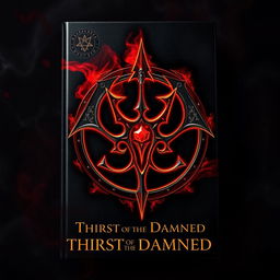 A striking book cover design featuring a dark, mystical ancient vampire sigil glowing with red and gold accents