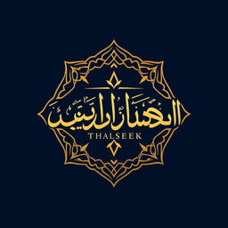 A beautifully crafted Islamic logo featuring the words "Truth Seeker" in stunning Arabic calligraphy